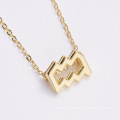 Shangjie OEM gold plated 12 Horoscope zodiac star sign pendant necklace constellation necklace